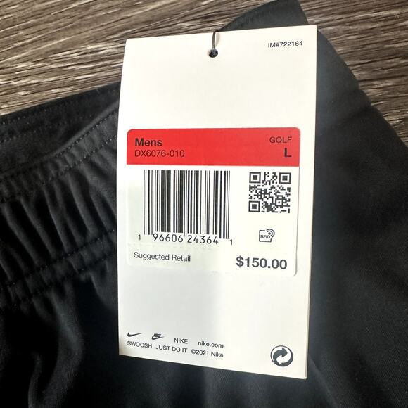 Nike Storm-FIT ADV Golf Rain Pants Waterproof Black Men’s Large DX6076-010 NEW - Picture 3 of 6